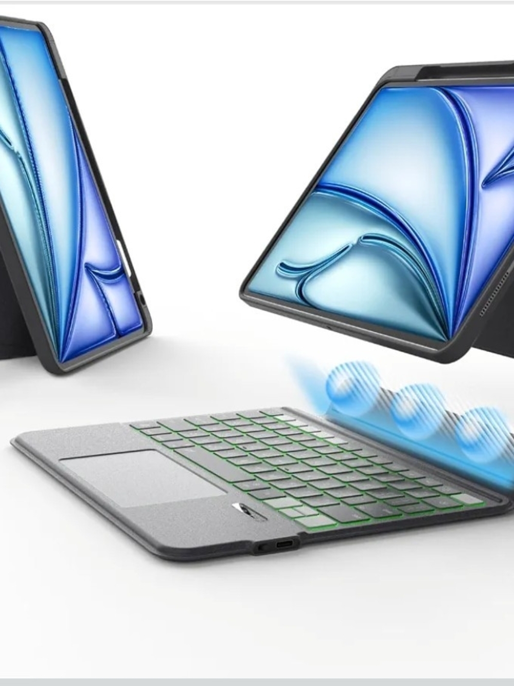 EIP Magnetix Keyboard Case iPad Air 11 M4 M3 M2 4 5 Pro 11 Detachable Backlit